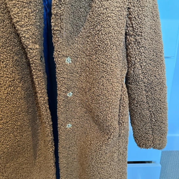 J. Crew Brown Teddy Coat Style AB913 - Picture 7 of 9